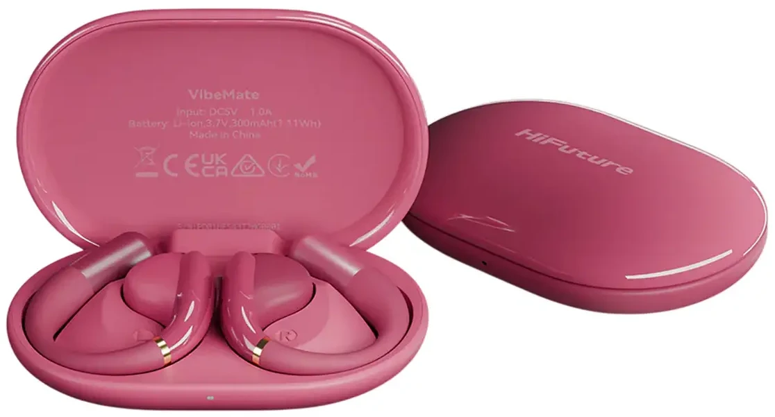Навушники вкладиші бездротові TWS HiFuture vibemate.hotpink