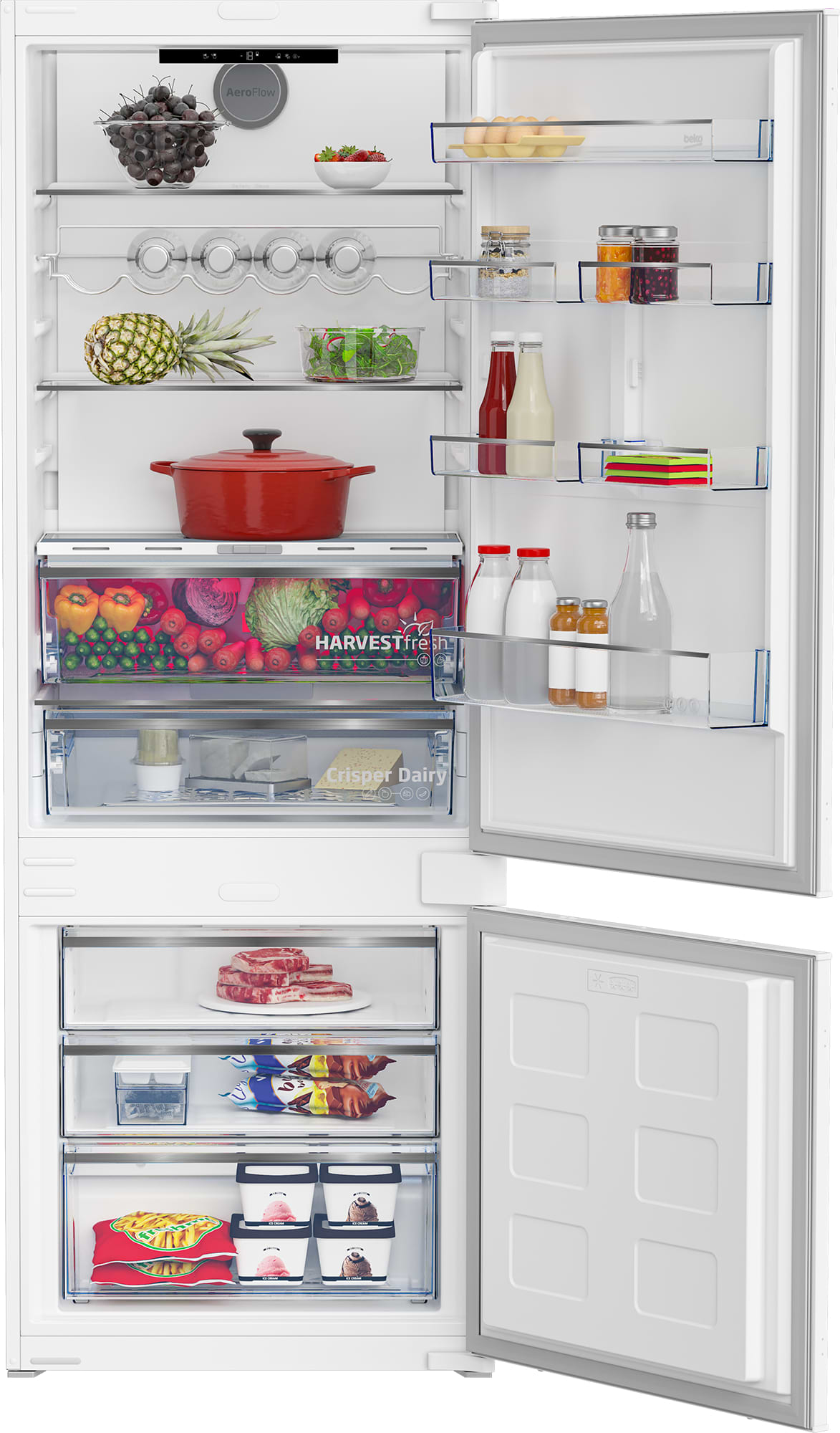 Холодильник встраиваемый Beko BCNE400E40SN - Фото 1