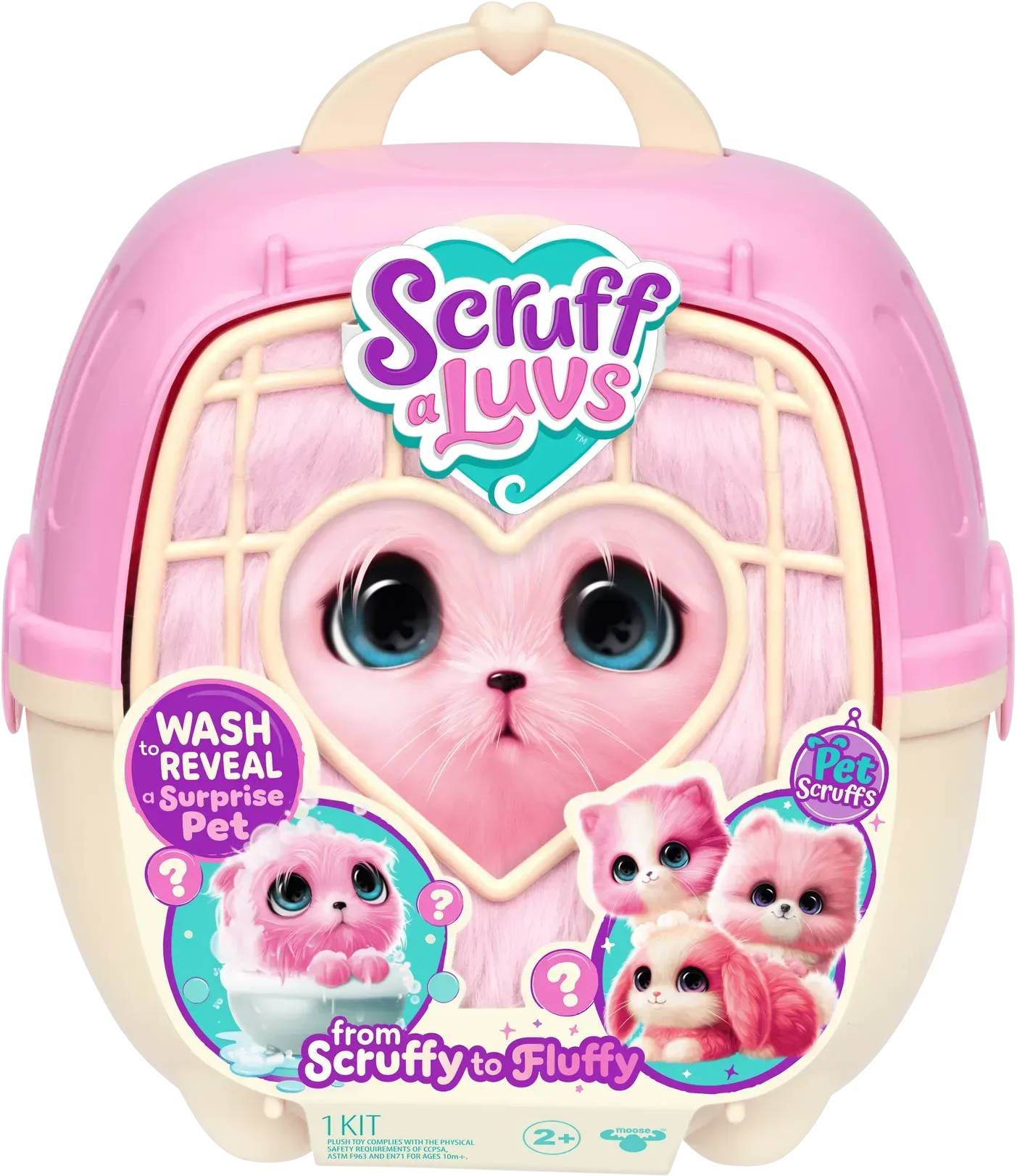 Мягкая игрушка-сюрприз Scruff a Luvs Лохматое превращение, пудровый (30326) - Фото 1