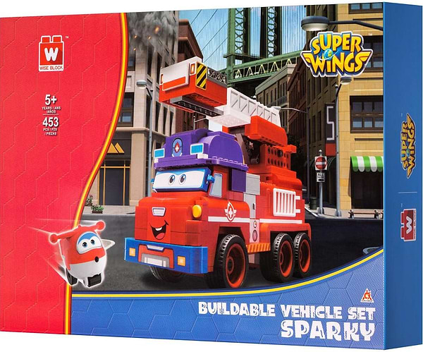 Фото - Пластиковый конструктор Super Wings Small Blocks Buildable Vehicle Set Sparky Спарки (EU385011)