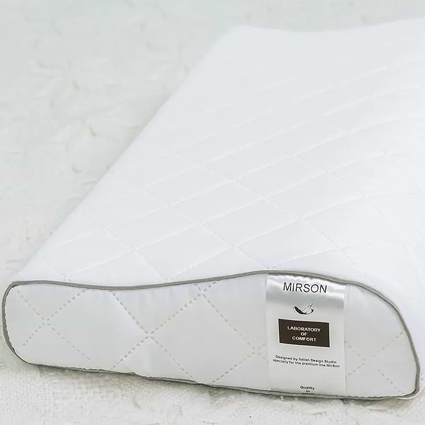 Фото - Подушка ортопедична MirSon №6125 Steep Line Silver Kiddy 50х29х5/8 (2200003262797)