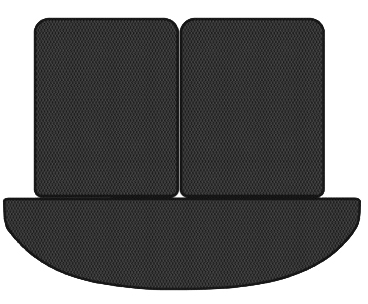 EVA коврик в багажник авто EVAtech для Santa FE (DM) 7 seats Hyundai 2012-2017 3 поколение SUV USA (HY34472BE3RBB)