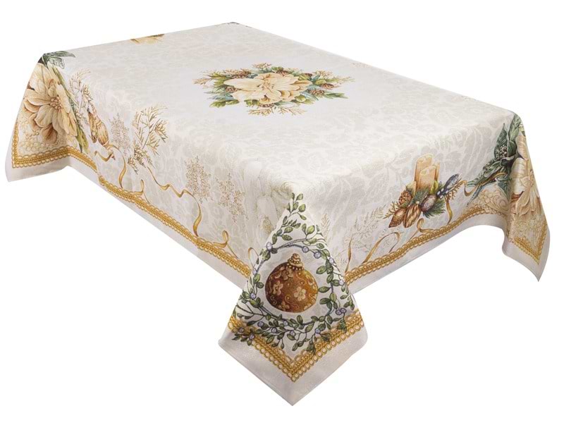 Скатертина прямокутна Lefard Candle 140х180 см (732-354)