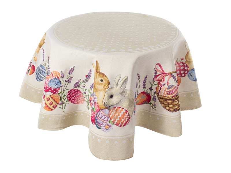 Скатертина кругла Lefard Кролик 140 см (732-119)