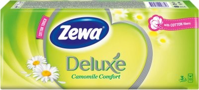 Серветки паперові Zewa Deluxe Ромашка 3 слоя 10 шт. х 10 пачек (7322540098846) - Фото 1