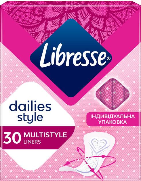 Прокладки щоденні Libresse Dailies style Multistyle 30 (7322540678642) - Фото 1