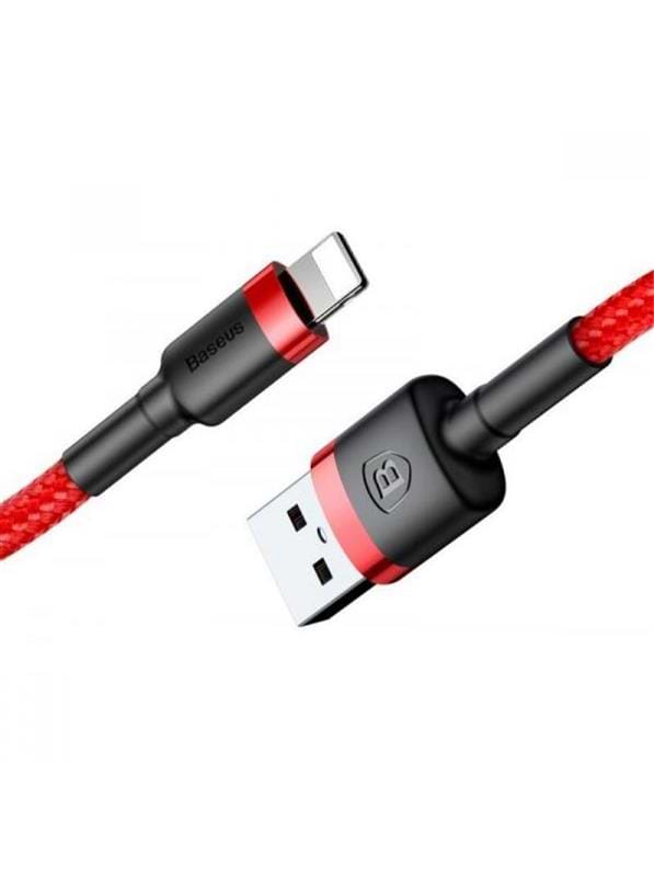 Фото - Кабель синхронизации данных Baseus Cafule USB-Lightning 2m Red (CALKLF-C09)