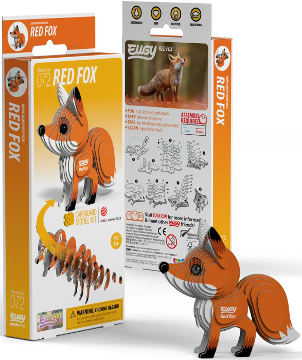 Фото - 3D пазли EUGY Зоопарк: Червона лисиця (XEG-072)