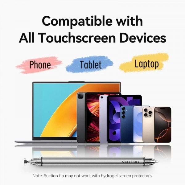 Фото - Стилус Vention 2-в-1 Stylus Pen Gray (KQMH0)