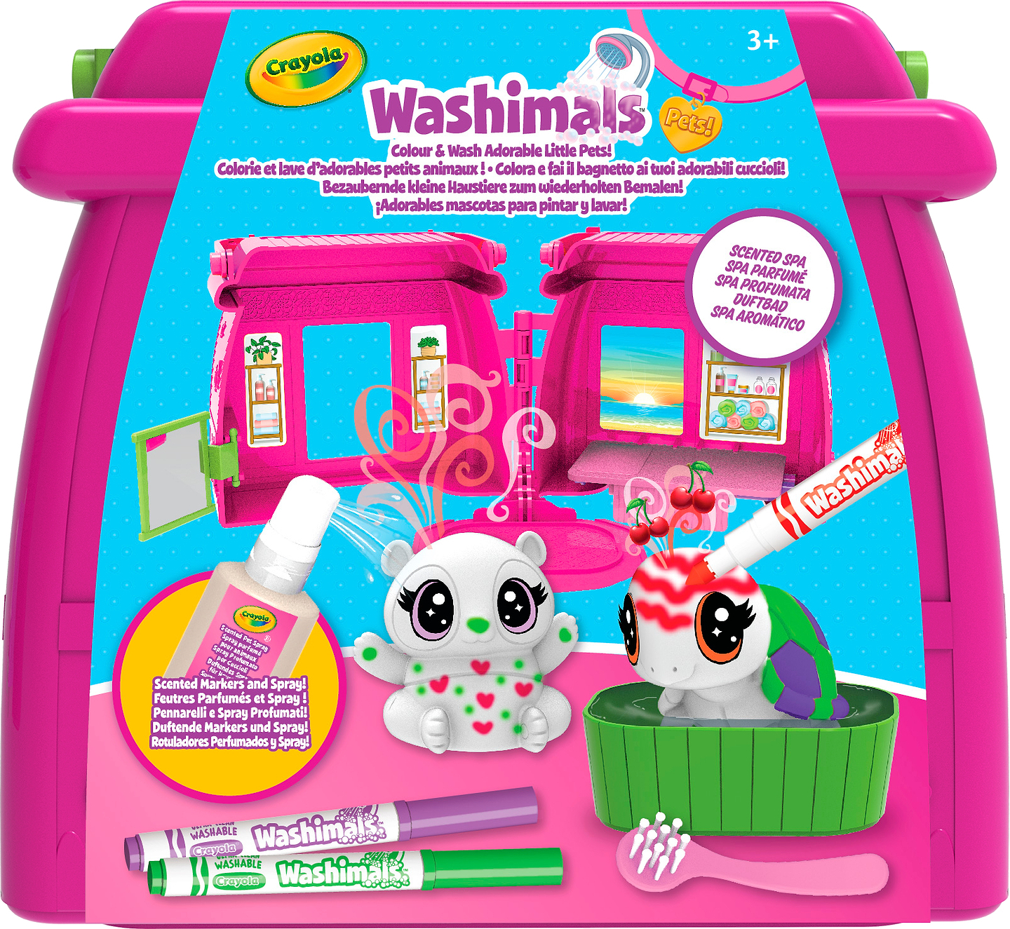 Набор для рисования Crayola Washimals Спа салон (74-7475)