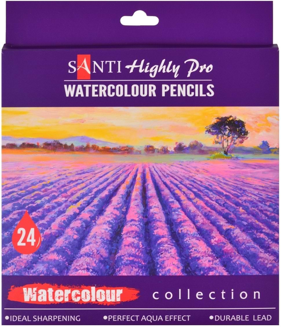 Набор карандашей Santi акварельных Highly Pro 24 шт. (742385)