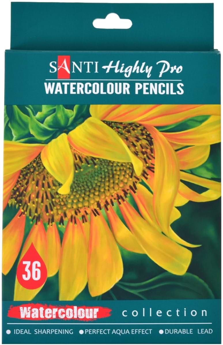 Набір олівців Santi акварельних Highly Pro 36 шт. (742387) - Фото 1