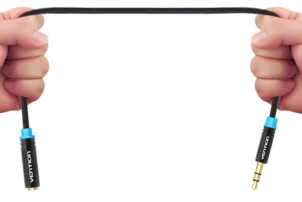 Фото - Кабель 3.5 мм -3.5 мм Vention Audio 3.5 mm M - 3.5 mm F 2 m Black (VAB-B06-B200-M)