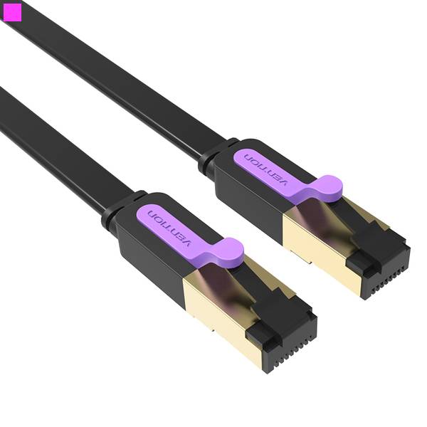 Кабель патч-корд Vention CAT7 SSTP Ethernet, 3 m Black (ICABI) - Фото 1