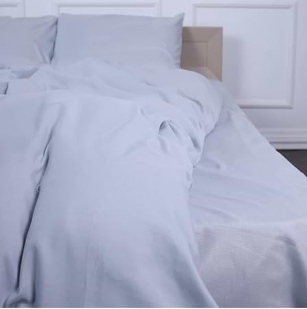 Простынь двуспальная MirSon Soft Elegance №14-4102 Glacier Gray 180х190 см (2200010912104)