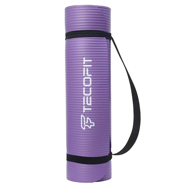 Фото - Килимок для йоги та фітнесу TECOFIT NBR 183x61x1 см Фіолетовий +чохол-сумка у подарунок (TOP20106462/6)