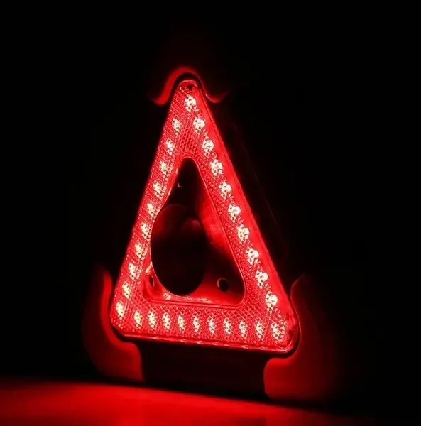 Фото - Знак аварійної зупинки Poputchik із сонячною панеллю, USB зарядкою та Power Bank 1200 mAh (HB-6609-IS)