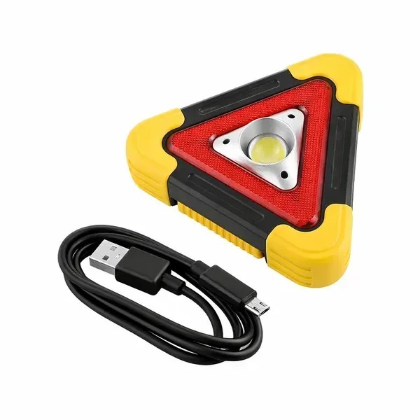 Фото - Знак аварійної зупинки Poputchik із сонячною панеллю, USB зарядкою та Power Bank 1200 mAh (HB-6609-IS)