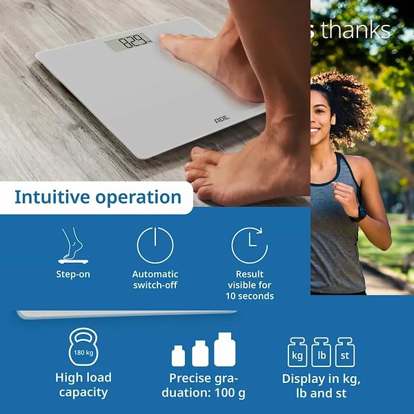 Фото - Весы напольные ADE Amina BE2306-3 Silvery