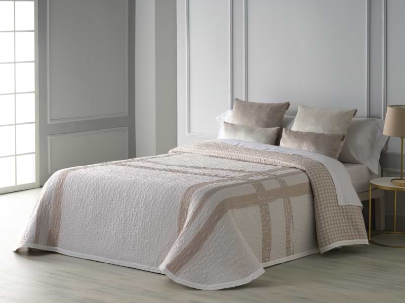 Фото - Покривало двоспальне Lefard Montecarlo бежевий 280х280 см (748-007)