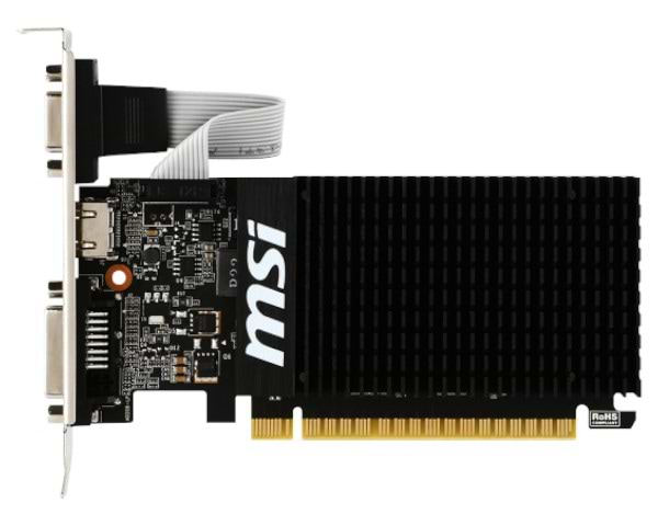 Фото - Видеокарта MSI GeForce GT710 2GB DDR3 64bit (GT_710_2GD3H_LP)