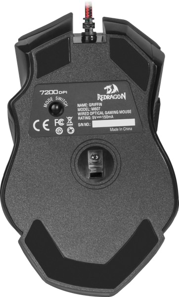 Фото - Миша дротова ігрова Redragon Griffin Black (75093)