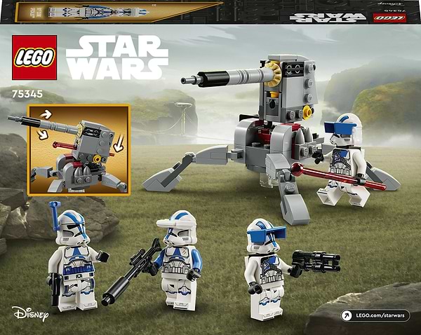 Фото - Конструктор LEGO Star Wars Боевой отряд бойцов-клонов 501-го легиона (75345)