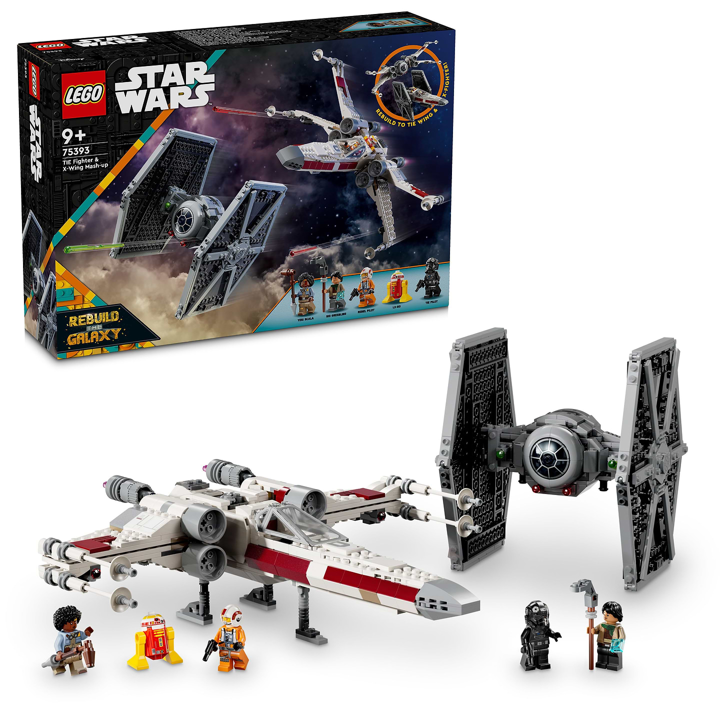 Конструктор LEGO Star Wars™ Збірний пакет «Винищувач TIE і Корабель X-wing» (75393) - Фото 1
