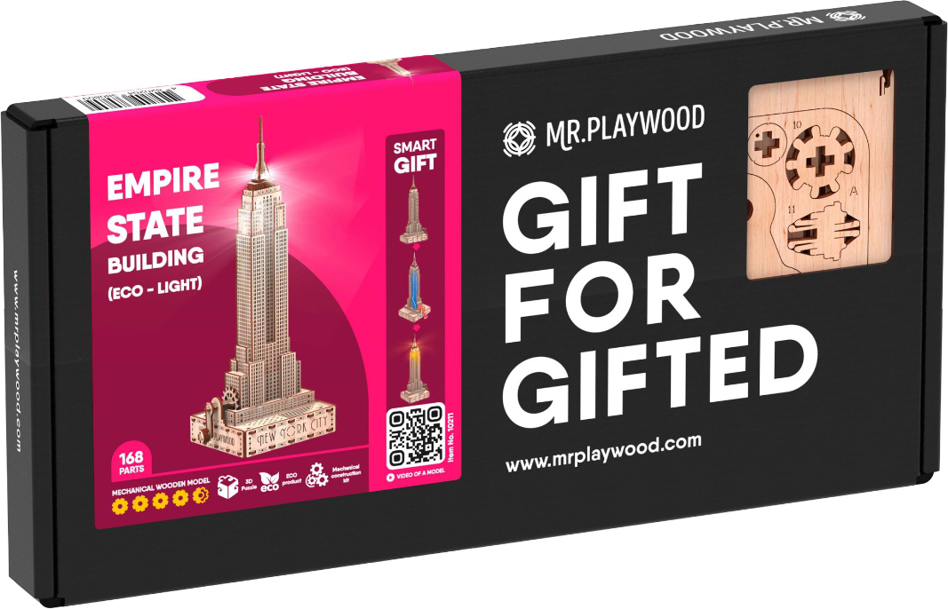 3D пазлы Mr.Playwood Емпайр Стейт Білдінг (Еко - лайт) (10211)