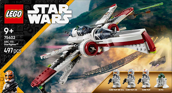 Фото - Конструктор LEGO Star Wars Зоряний винищувач ARC-170™ (75402)