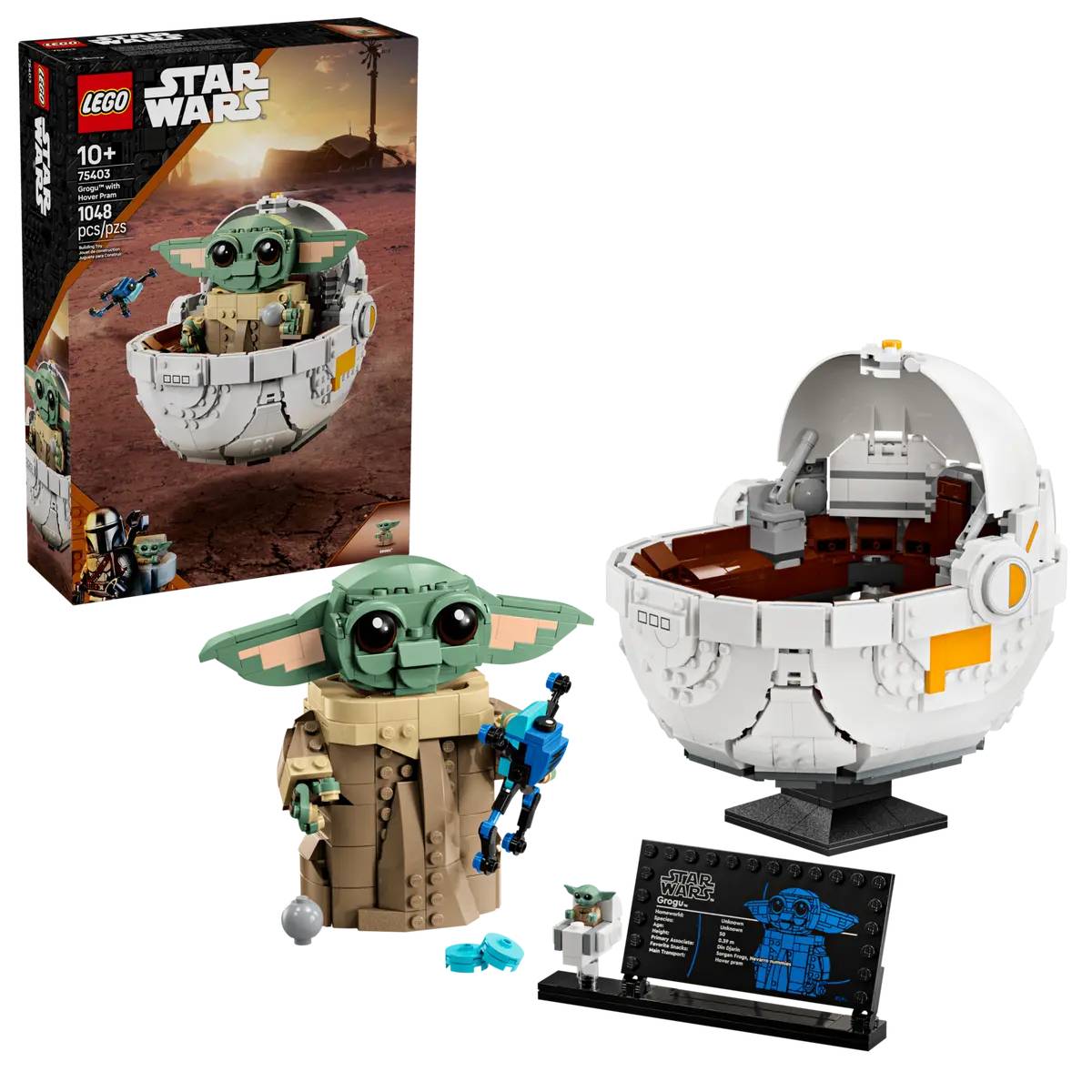 Конструктор LEGO Star Wars Ґроґу в повітряній колисці (75403) - Фото 1