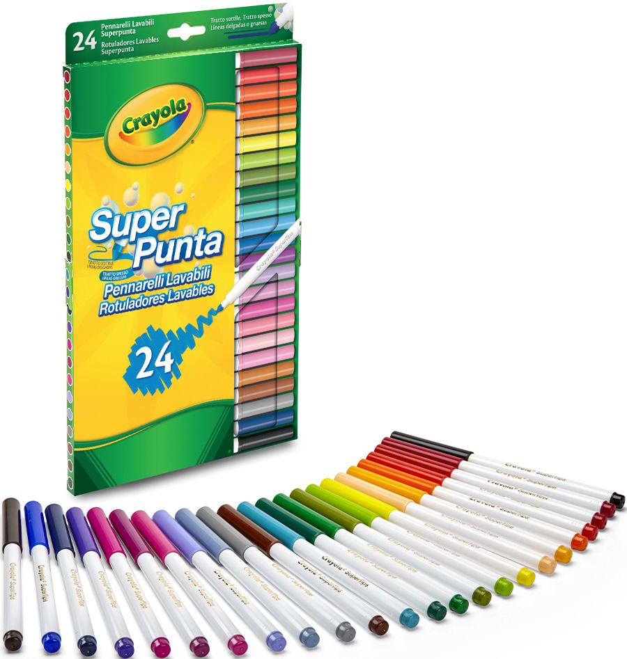 Фломастеры Crayola Supertips (washable) 24 шт. (7551)