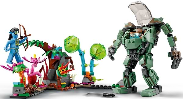 Фото - Конструктор LEGO Avatar Нейтири и Танатор против Куаритча в скафандре УМП (75571)