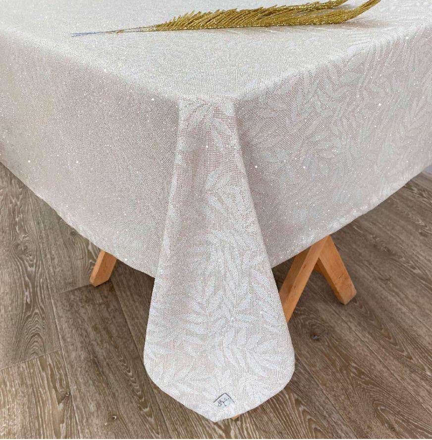 Скатерть квадратная Прованс кофейное золото Эльза 132х132 см (016506)