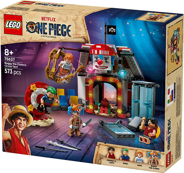 Фото - Конструктор LEGO ONE PIECE Цирковая палатка клоуна Багги (75637)