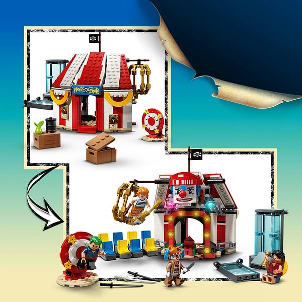 Фото - Конструктор LEGO ONE PIECE Цирковая палатка клоуна Багги (75637)