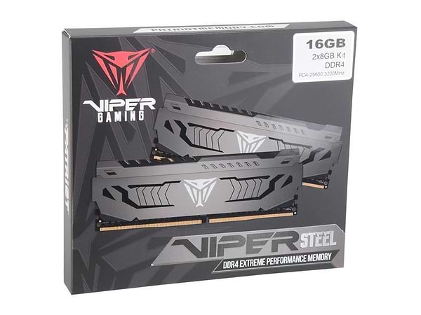 Фото - Память DDR Patriot DDR4 2x8GB/3200 Viper Steel (PVS416G320C6K)