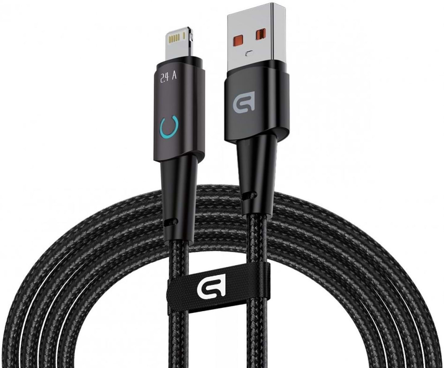 Кабель синхронізації даних Armorstandart AT-AL USB Type A to Lightning 12W 1.2m Black (ARM75864)