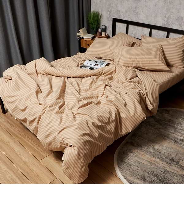 Фото - Комплект постільної білизни Moon&Star Бязь Gold Люкс Sand Lines 160х220х2 нав.2х40х60 (MS-820009760)