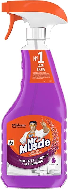 Фото - Засіб для чищення скла SC Johnson Мистер Мускул Лаванда 500 мл (5000204159394)