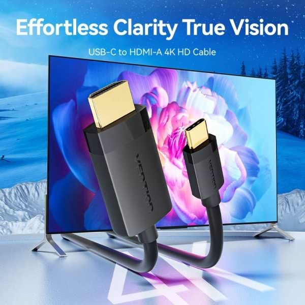 Фото - Кабель HDMI Vention USB 2.0 HDMI M - Type-C , 2.0m (CRIBH)