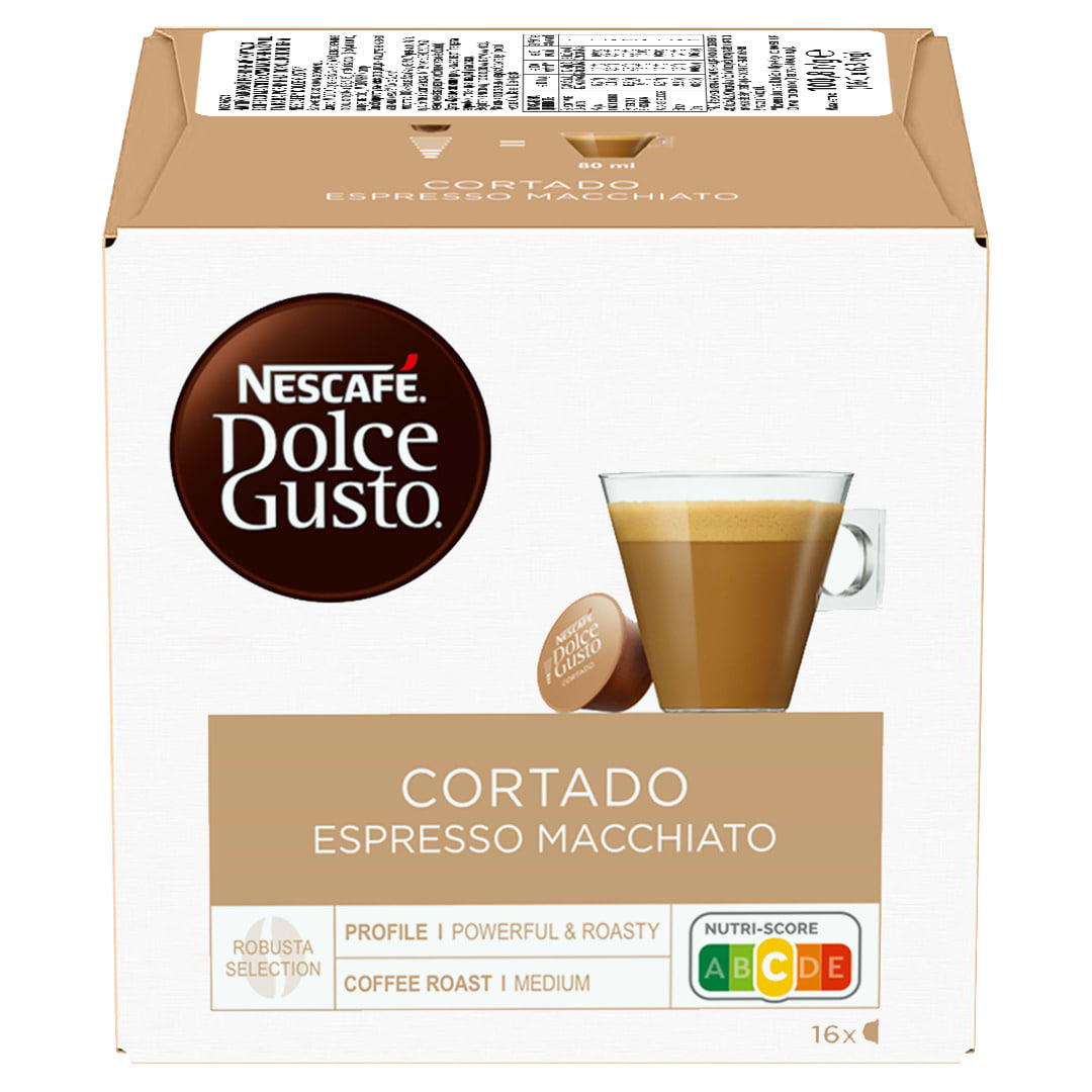 Кава у капсулах Nescafe DOLCE GUSTO Cortado Espresso Macchiato 16 шт. 100,8 г - Фото 1