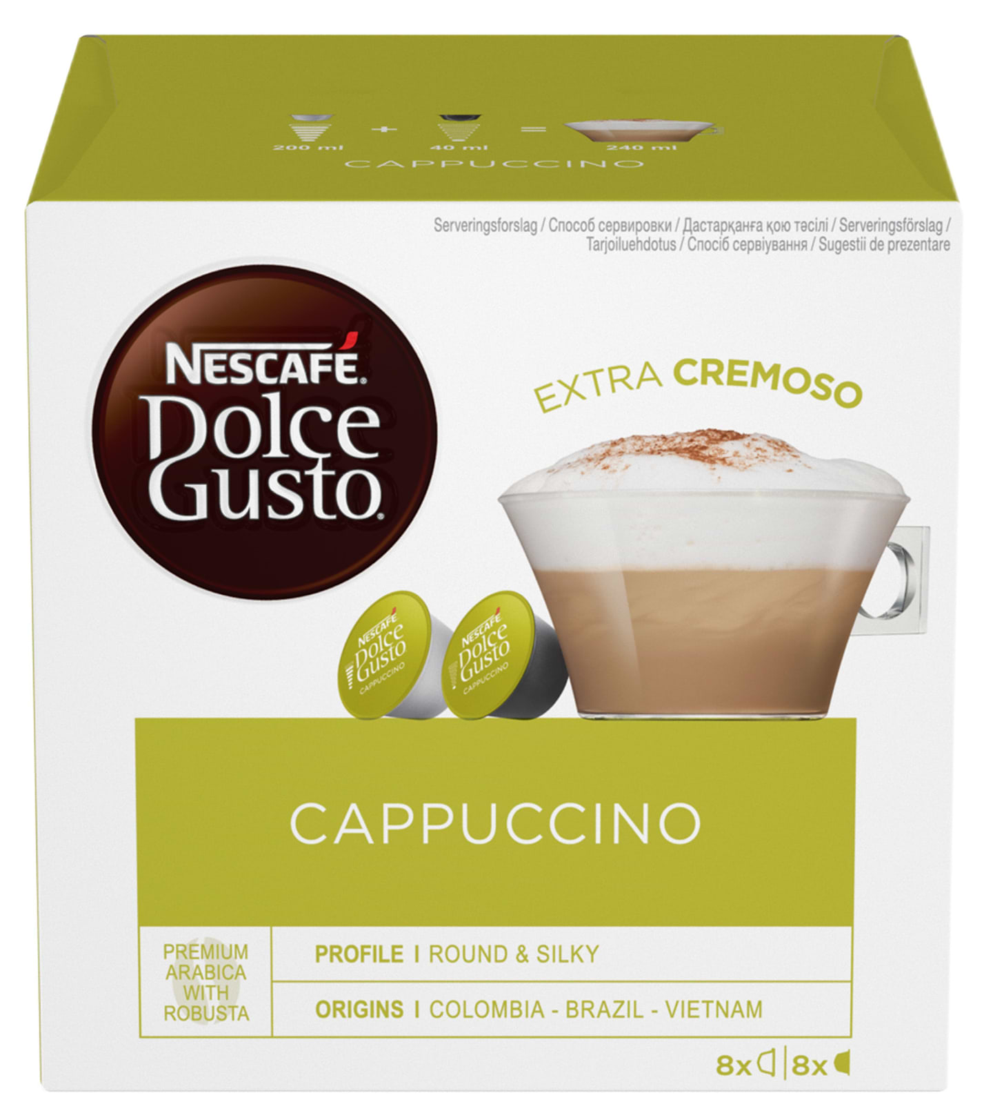 Кава у капсулах Nescafe DOLCE GUSTO Cappuccino 16 шт. 186,4 г - Фото 1
