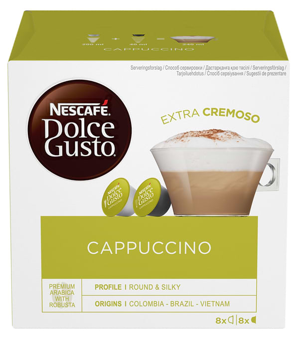 Фото - Кава у капсулах Nescafe DOLCE GUSTO Cappuccino 16 шт. 186,4 г