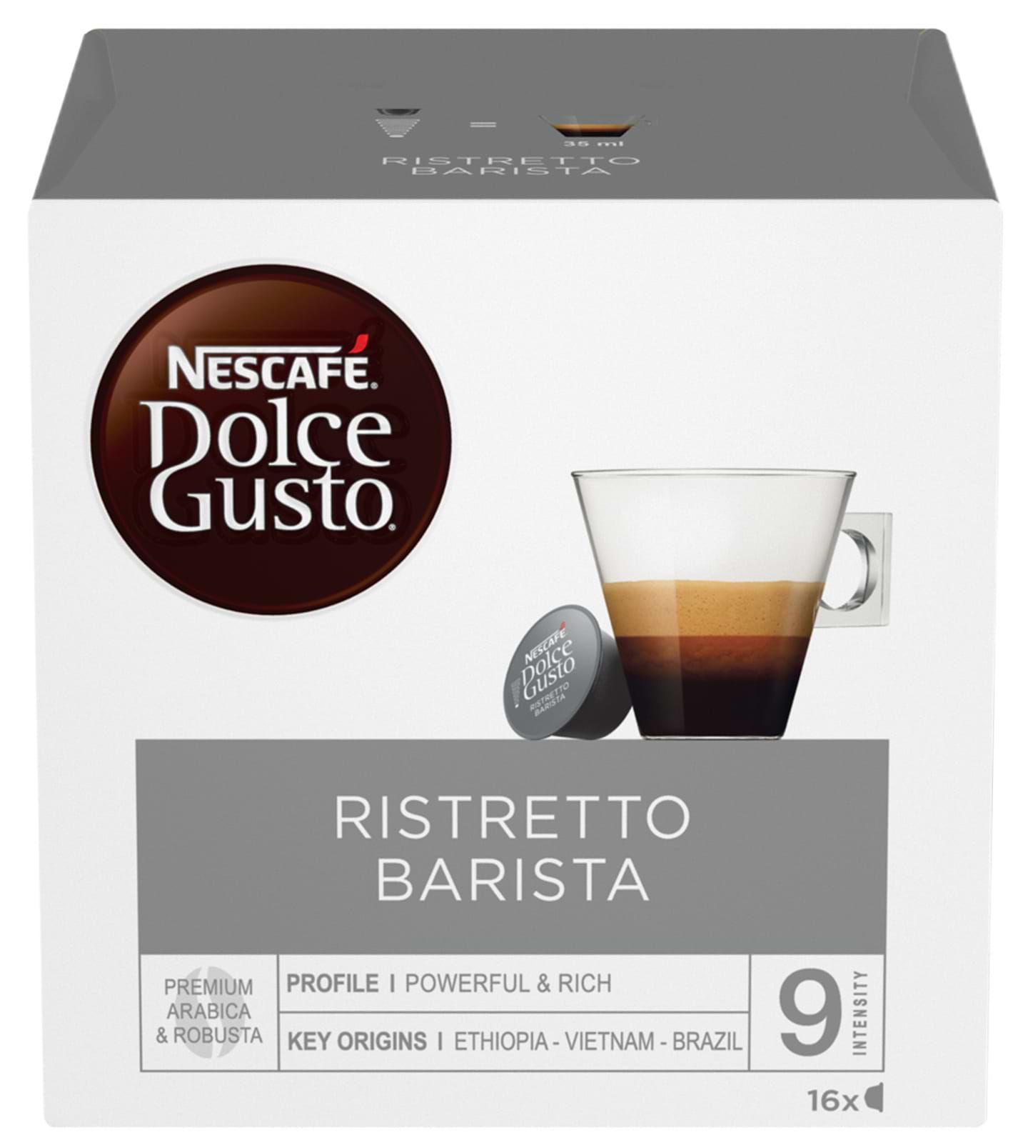 Кава у капсулах Nescafe DOLCE GUSTO Ristretto Barista 16 шт. 112г