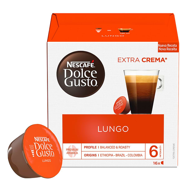 Фото - Кава у капсулах Nescafe DOLCE GUSTO Lungo 16 шт. 104г