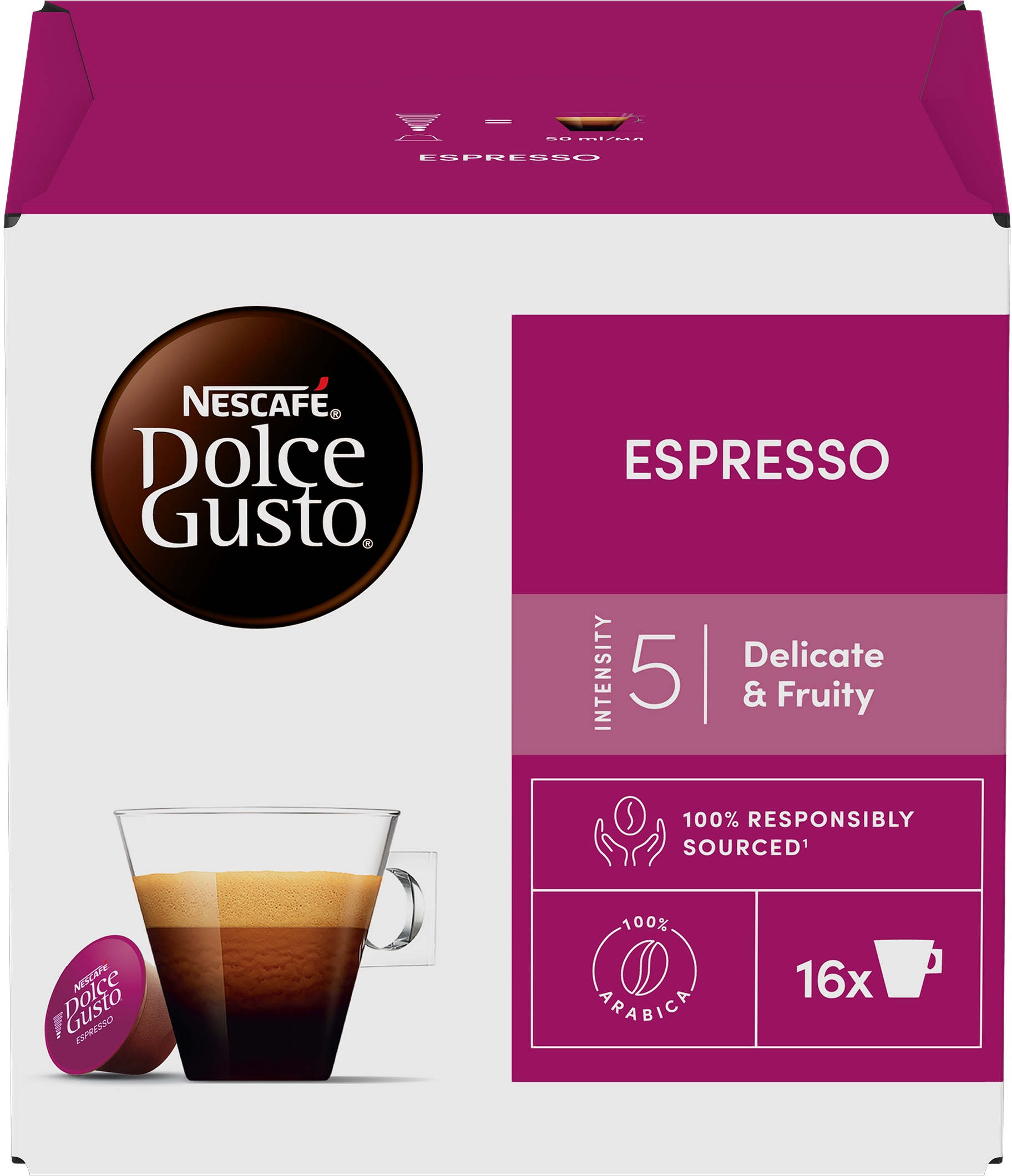 Кава у капсулах Nescafe DOLCE GUSTO Espresso 16 шт. 88г - Фото 1