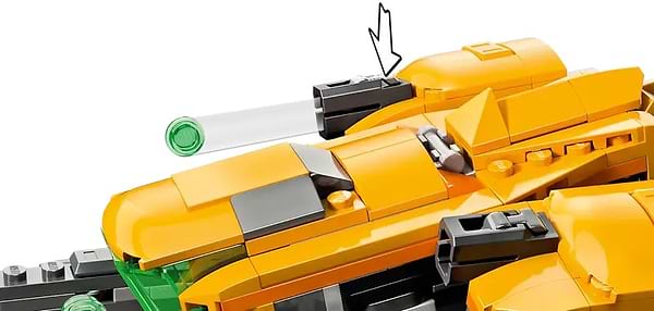 Фото - Конструктор LEGO Super Heroes Звездолет малыша Ракеты (76254)
