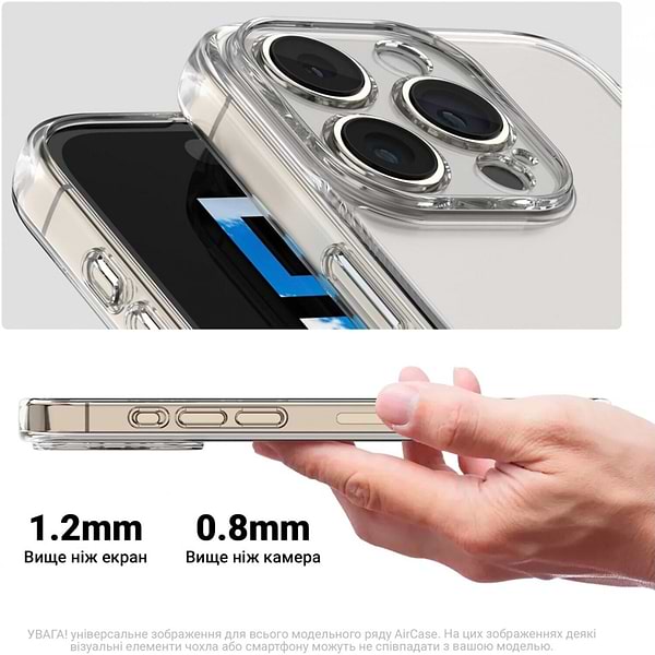 Фото - Чохол для смартфону Armorstandart Air for Apple iPhone 16e Camera cover Clear (ARM76264)