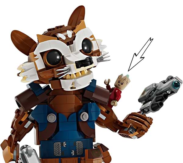 Фото - Конструктор LEGO Marvel Ракета й малюк Ґрут (76282)